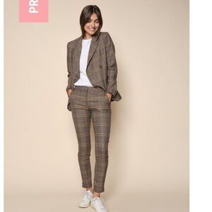 Mos Mosh Abbey Ansini Check Trouser Pant Sz 14